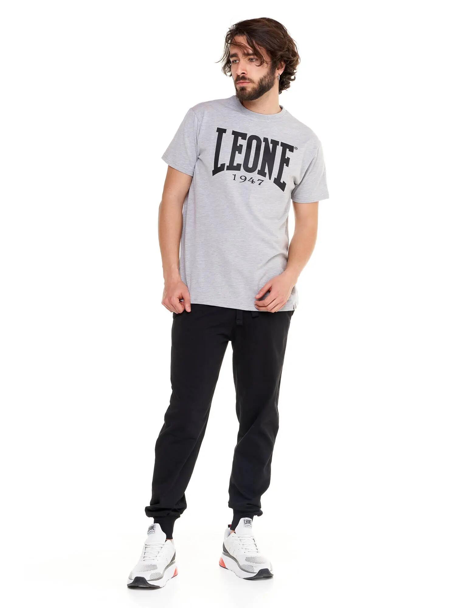 T-shirt à manches courtes en coton stretch avec grand logo Leone Basic 3/5