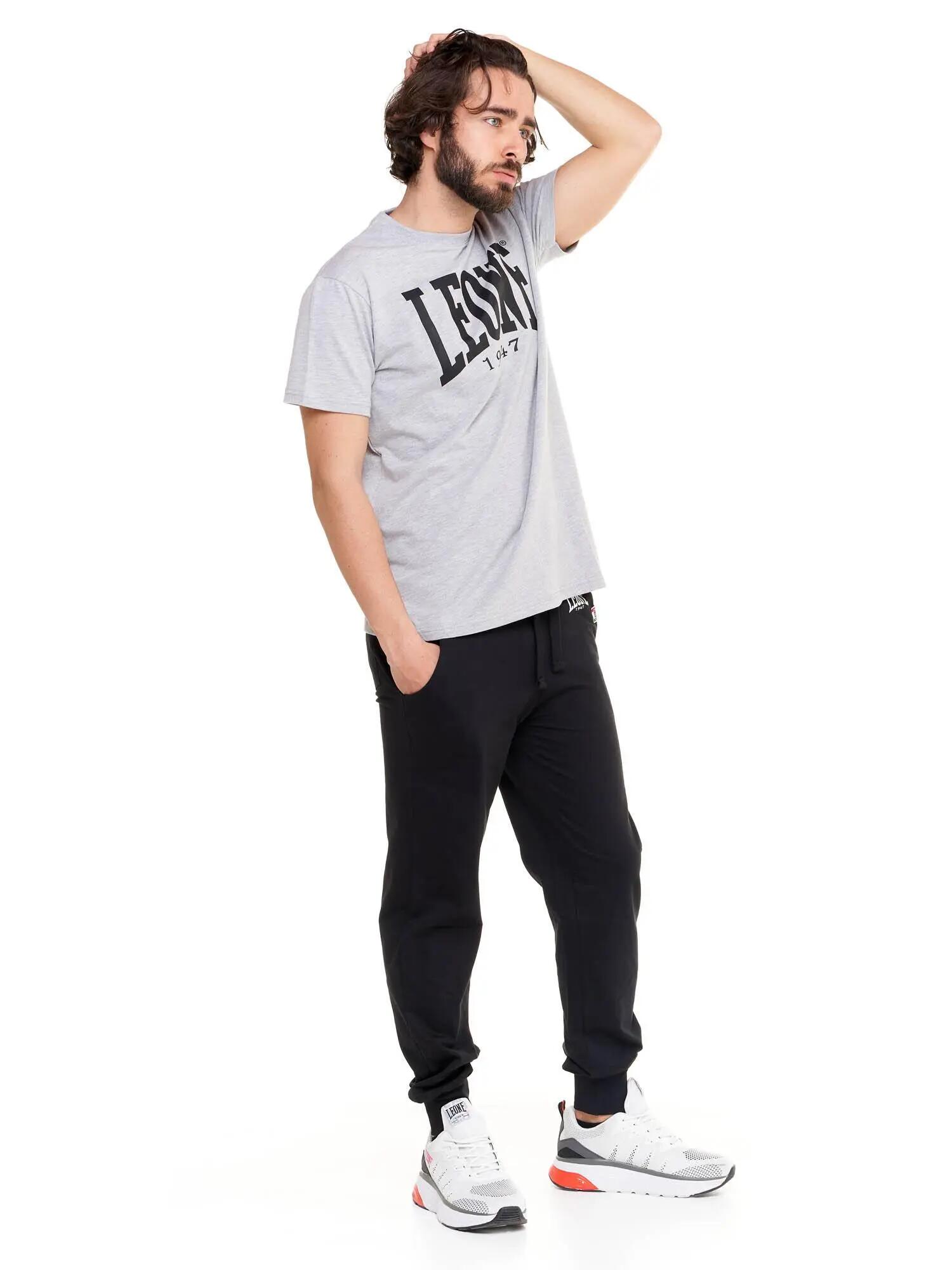 T-shirt à manches courtes en coton stretch avec grand logo Leone Basic 2/5