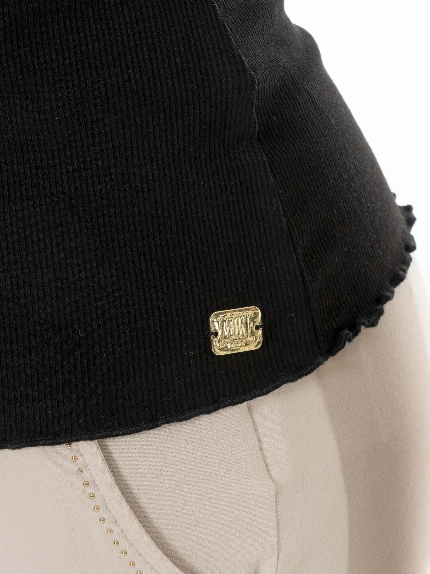 T-shirt da donna in costina elasticizzata Leone Chic Gold 3/7
