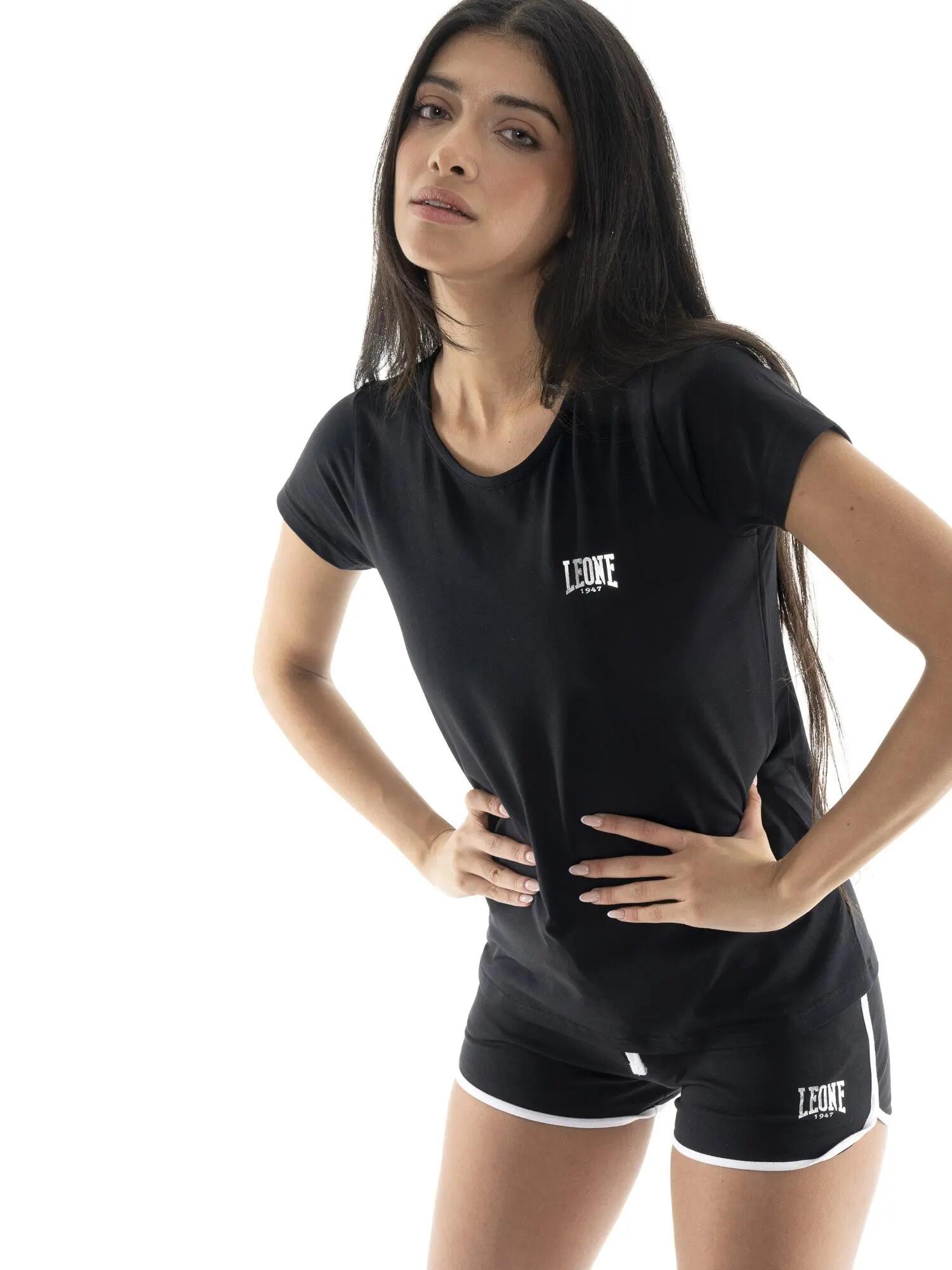 Camiseta de mujer con logo lateral de corazón Leone Basic 5/7