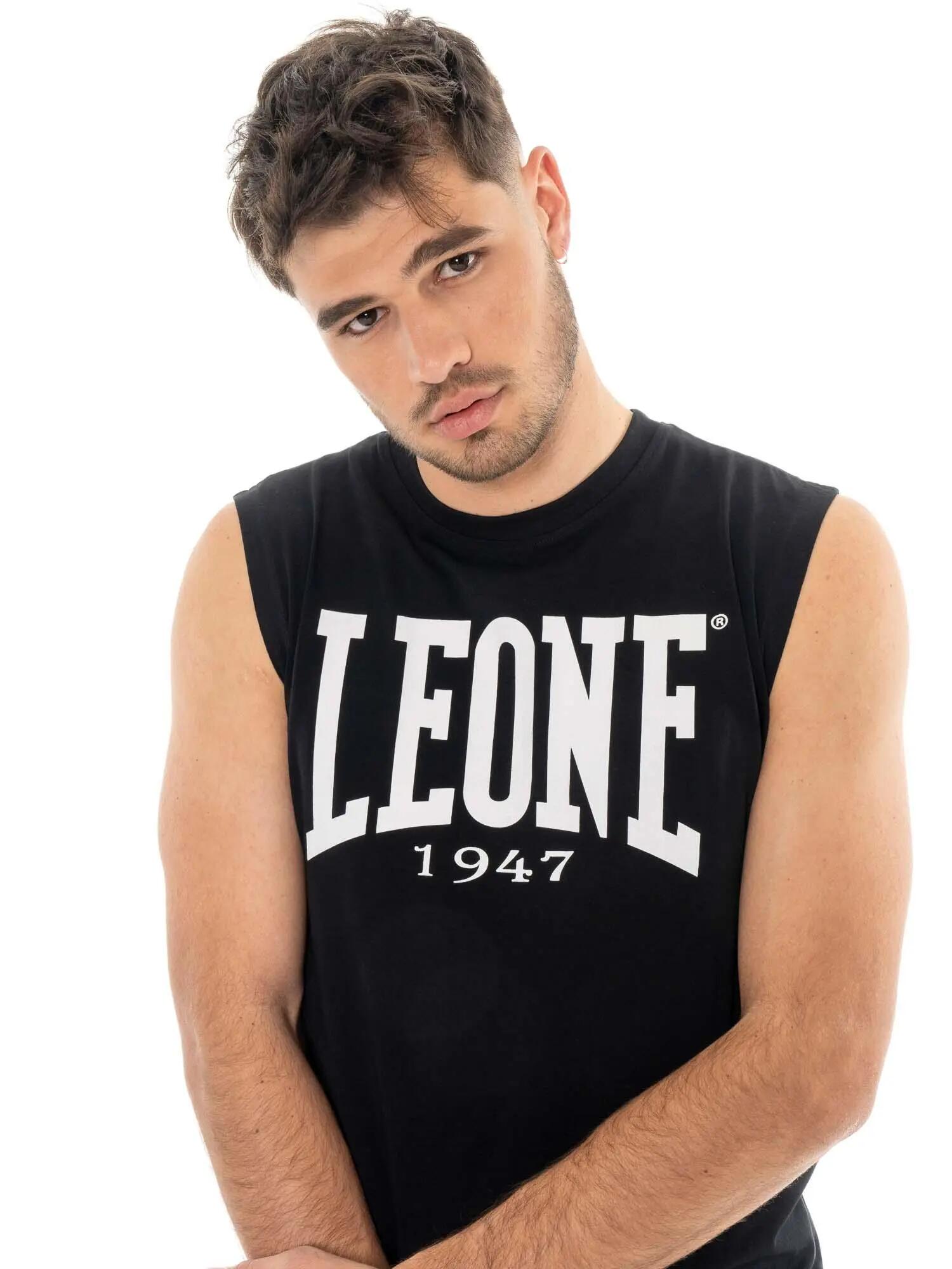 Camiseta sin mangas para hombre con logo grande 5/5