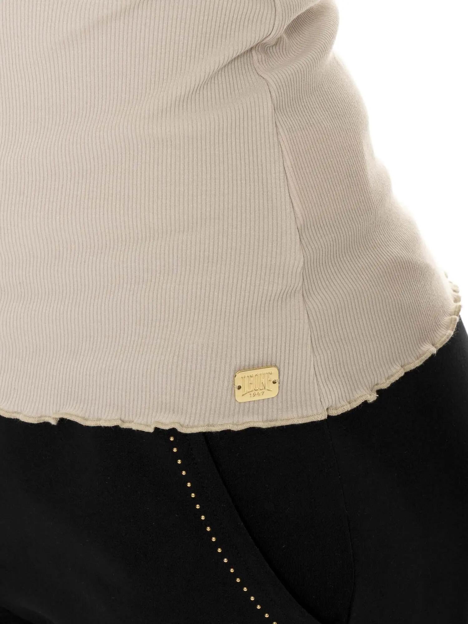 Leone Chic Gold stretch rib dames t-shirt 3/7