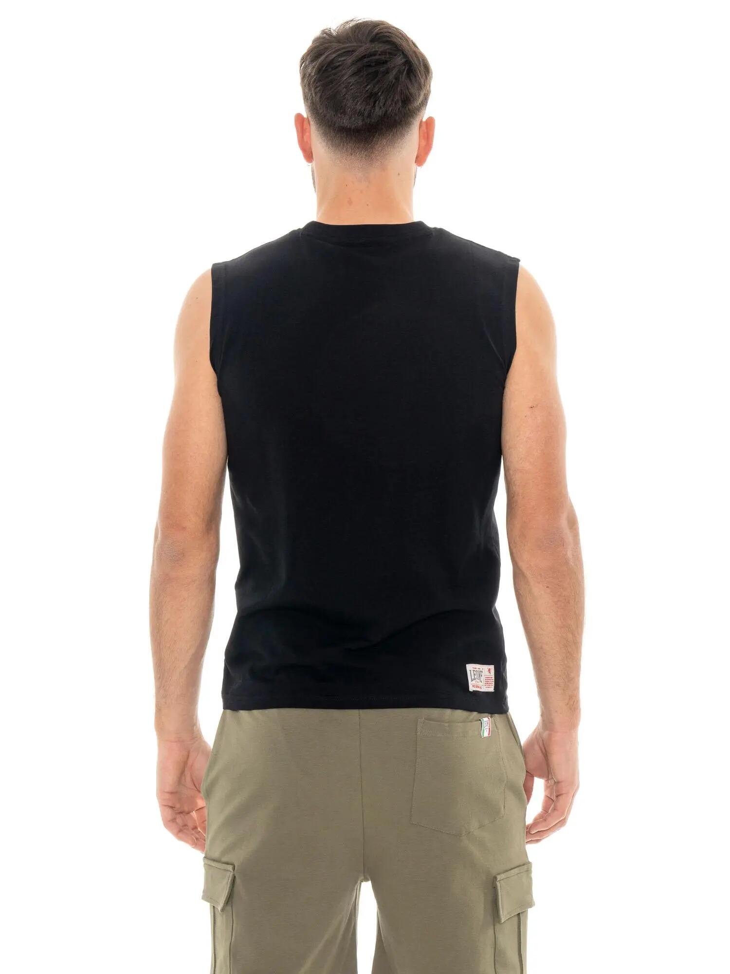 Camiseta sin mangas para hombre con logo grande 4/5