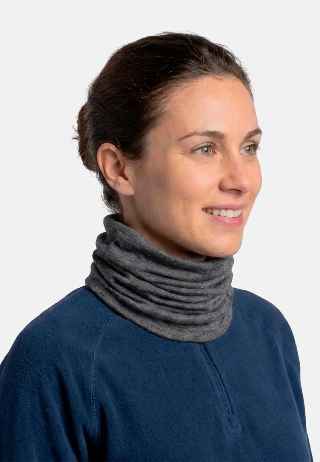 Tour De Cou Buff Midweight Merino Wool Light Grey 5/7