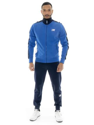 Survêtement homme Leone Basic en coton non brossé avec col et zip