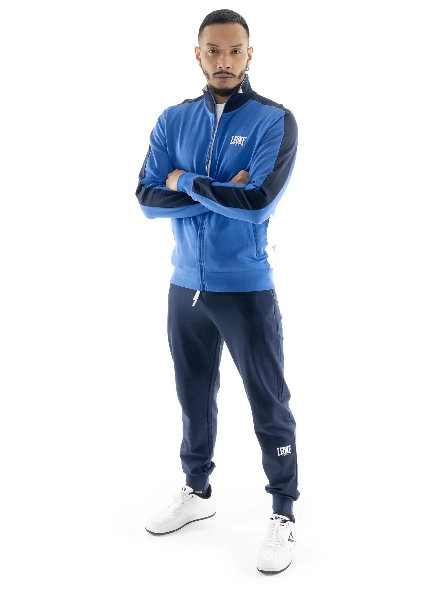 Chándal de hombre Leone Basic de algodón no perchado con cuello y cremallera 5/5