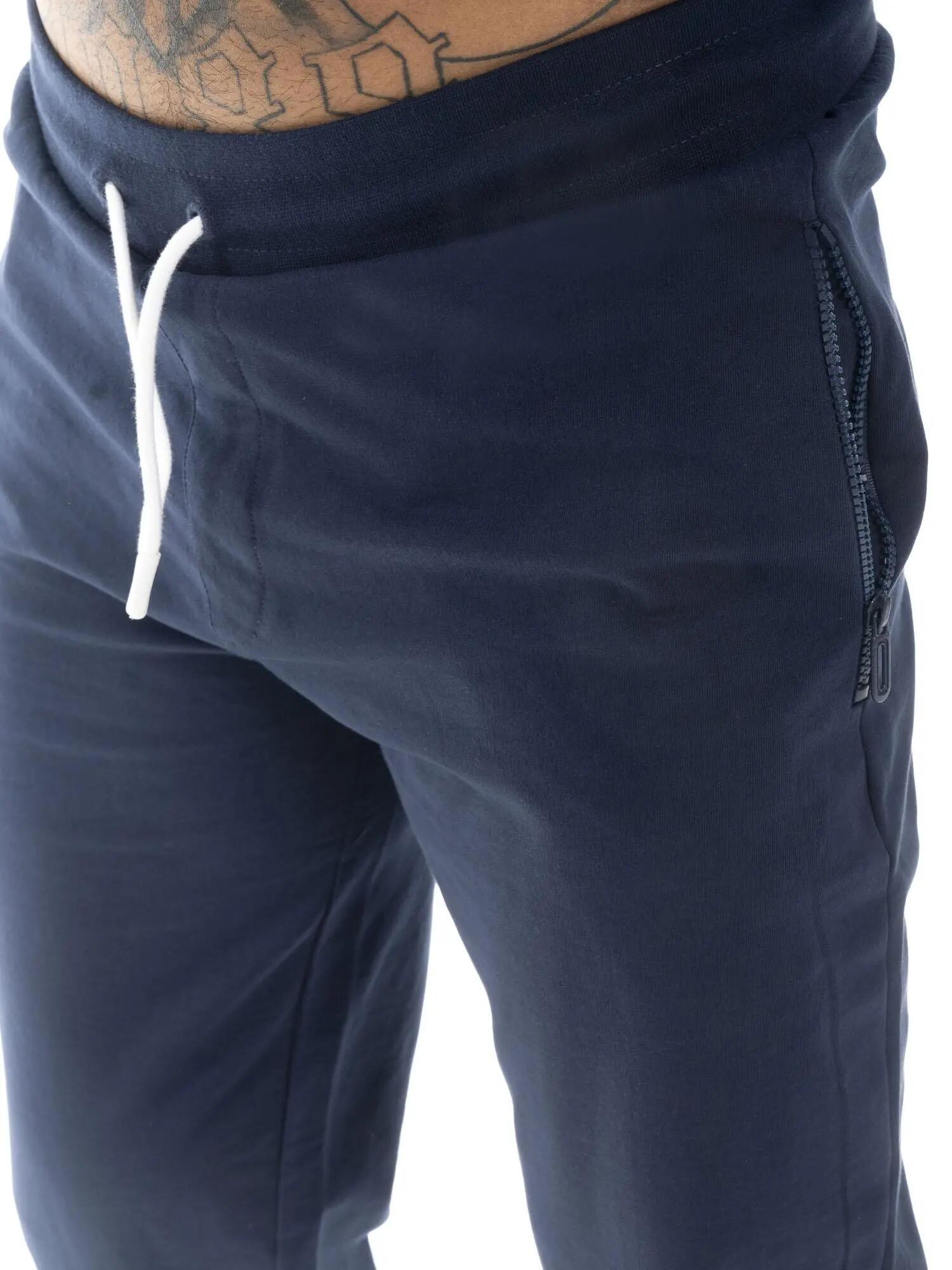 Chándal de hombre Leone Basic de algodón no perchado con cuello y cremallera 3/5