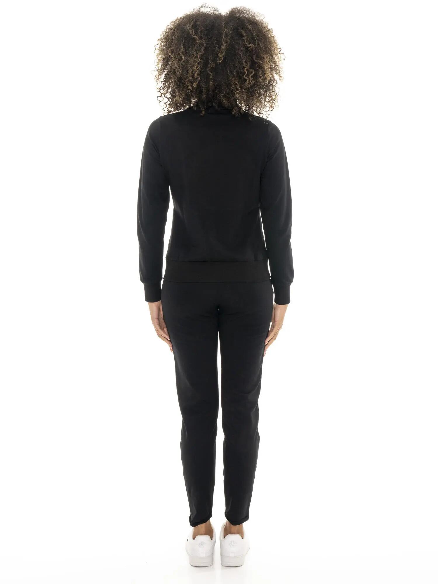 Tuta da donna in cotone non garzato con colletto e zip Leone Chic Gold 4/7