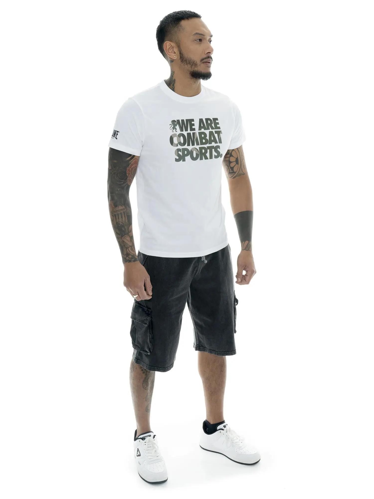 Katoenen heren-T-shirt met camouflageprint Leone Military 1947 2/5