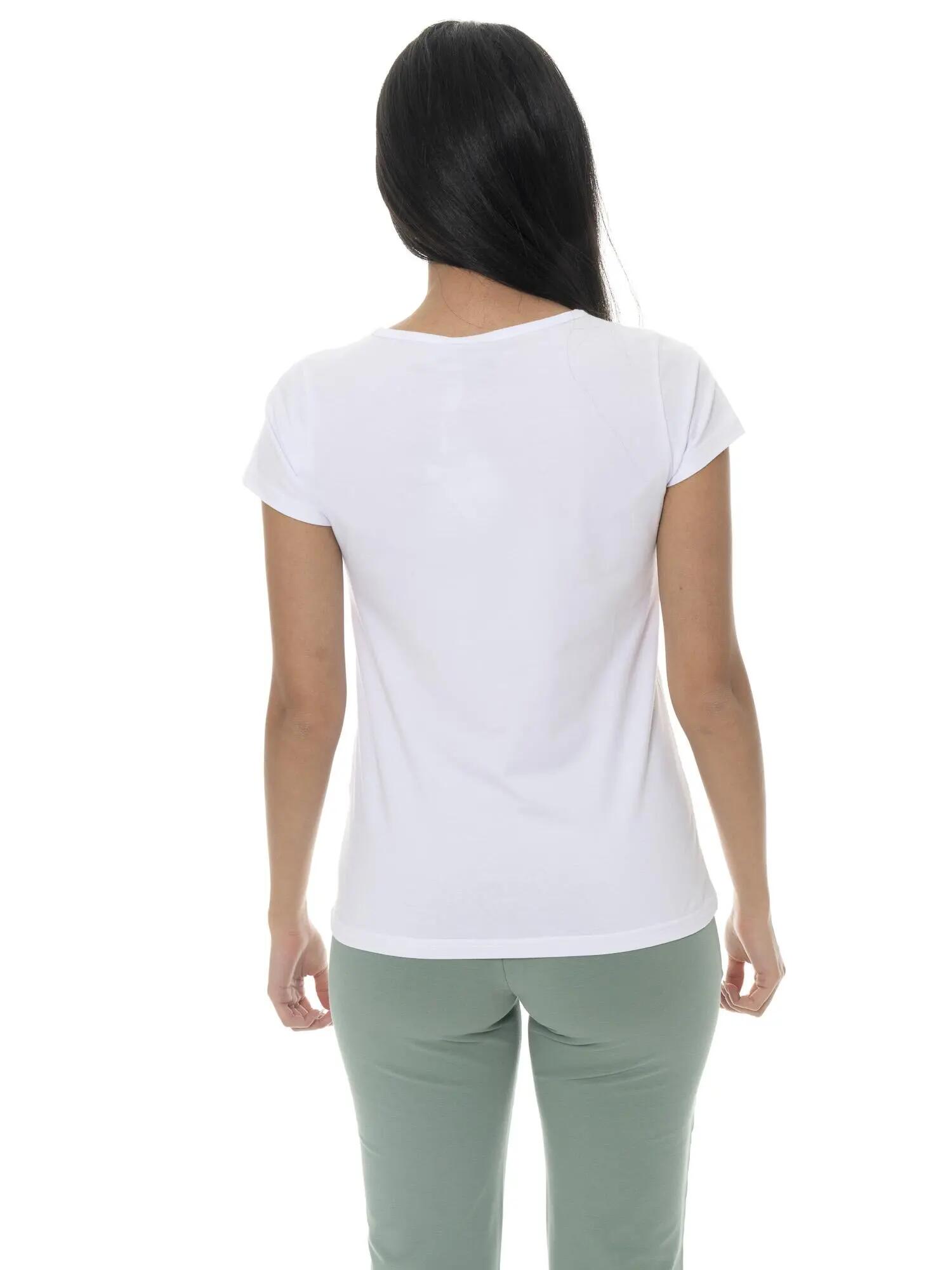 Camiseta de mujer con logo lateral de corazón Leone Basic 4/7