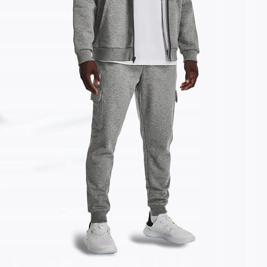 Pantaloni Under Armour Rival Fleece Cargo Grigio Uomini