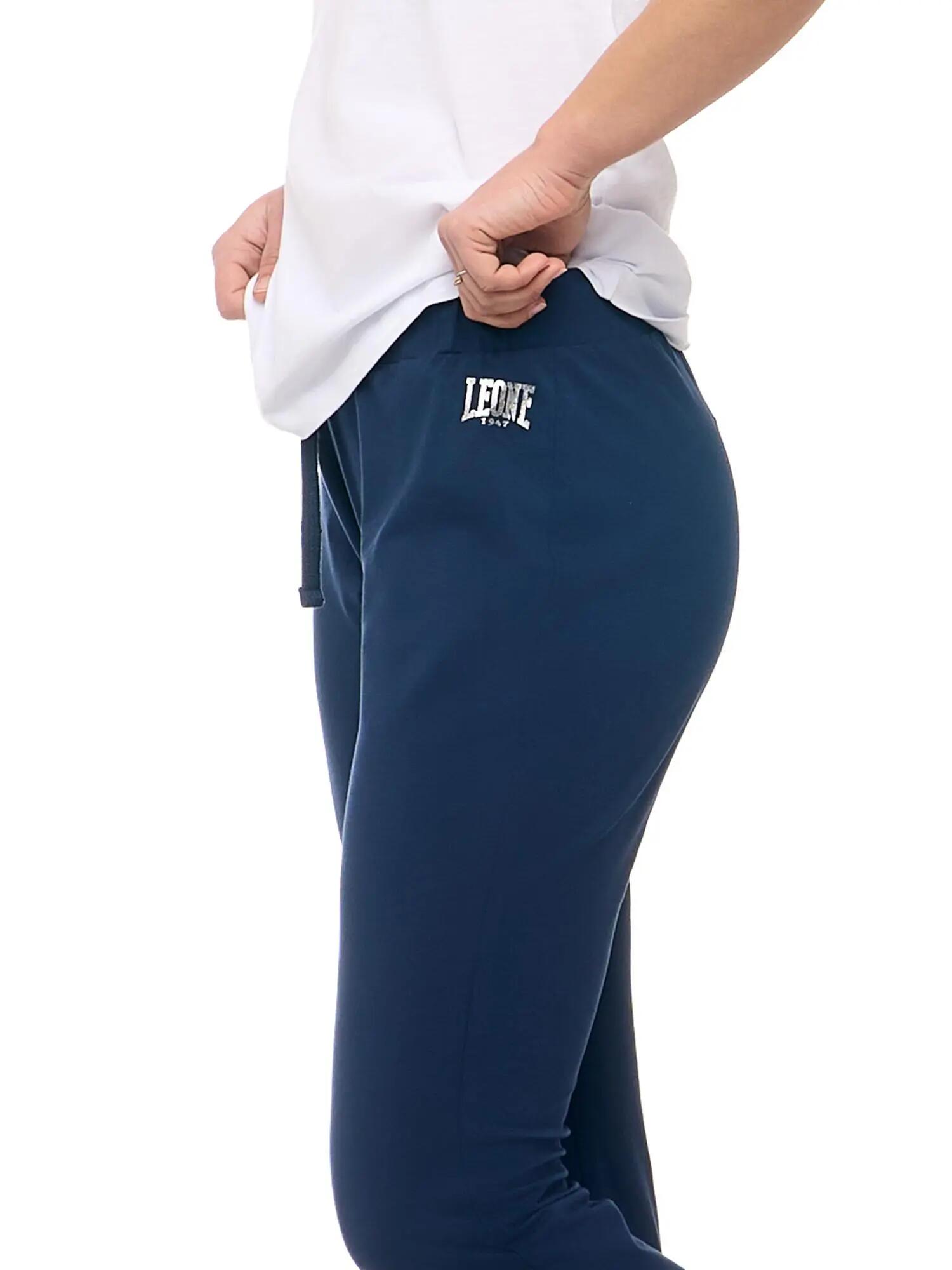 Leone Pantalón deportivo básico con puños 5/6