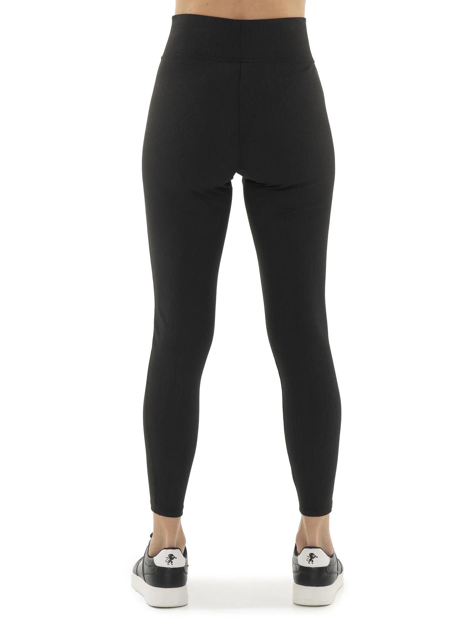 Leone Legging de mujer Basic canalé elástico 4/5