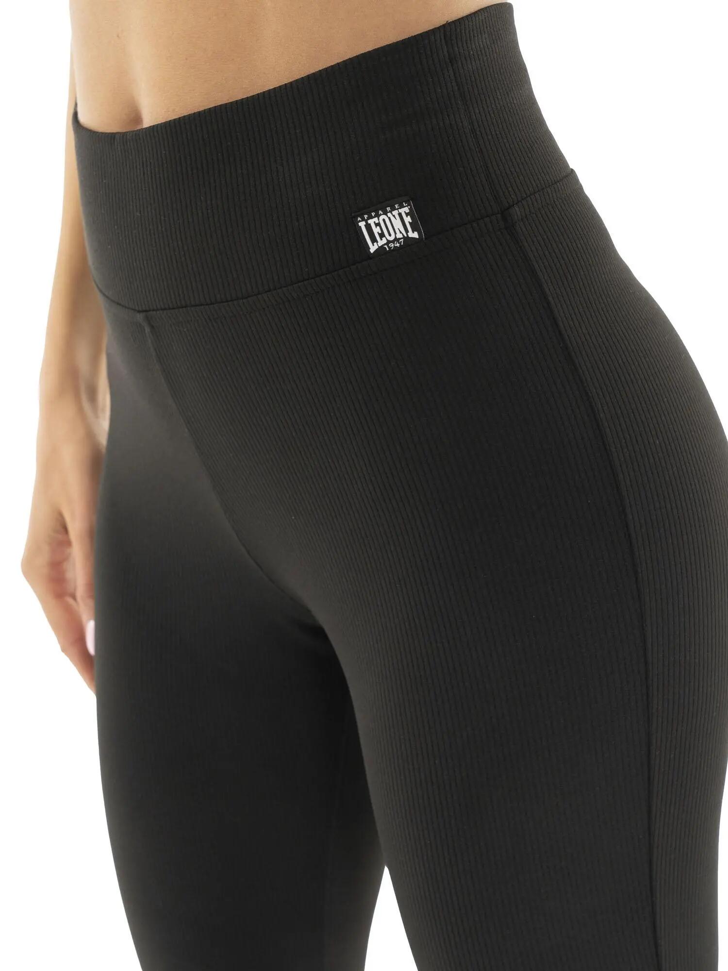 Leone Legging de mujer Basic canalé elástico 3/5