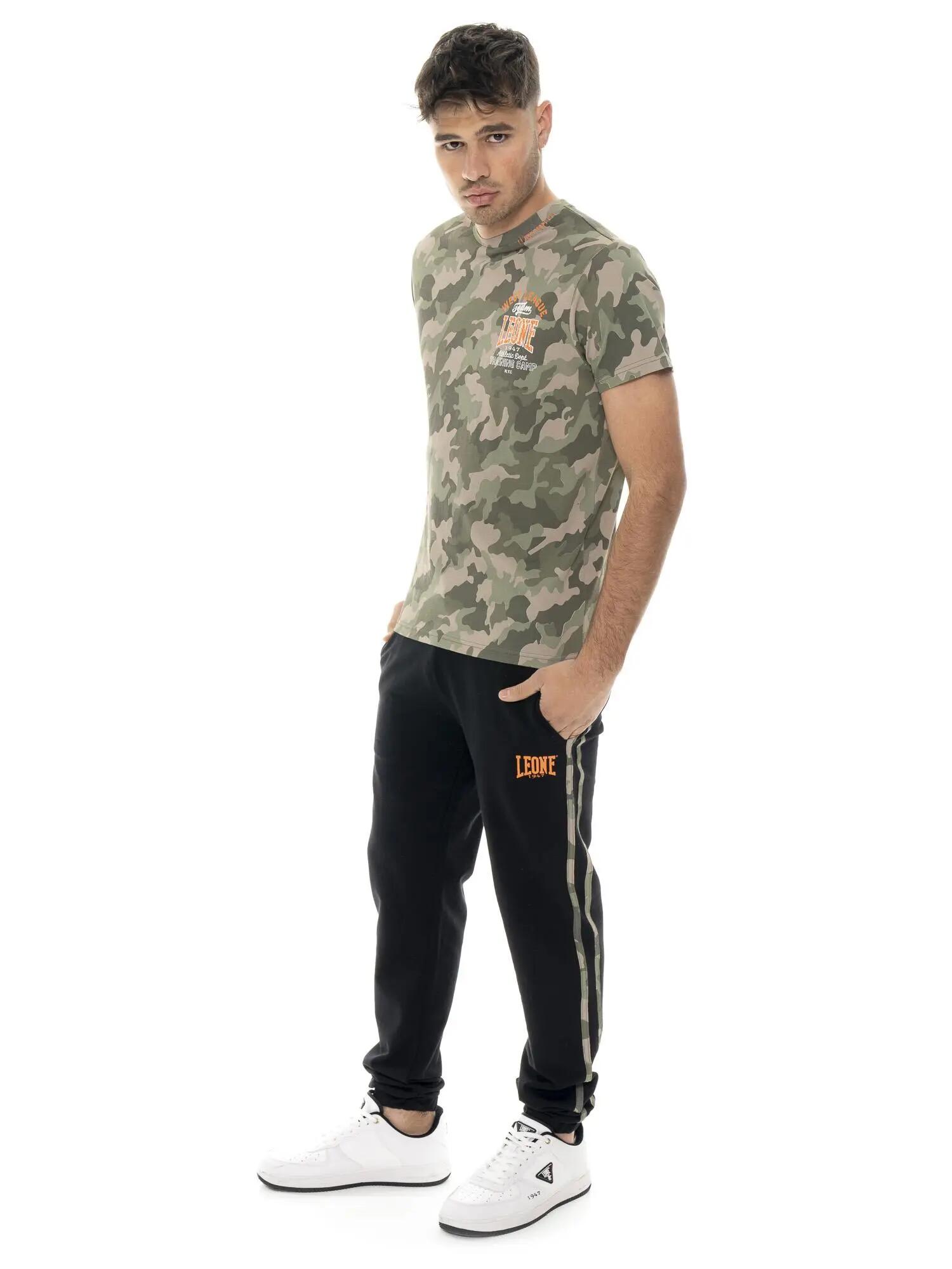 Leone Military 1947 Herren Kurzarm-T-Shirt aus Baumwolle mit Tarnmuster 2/5
