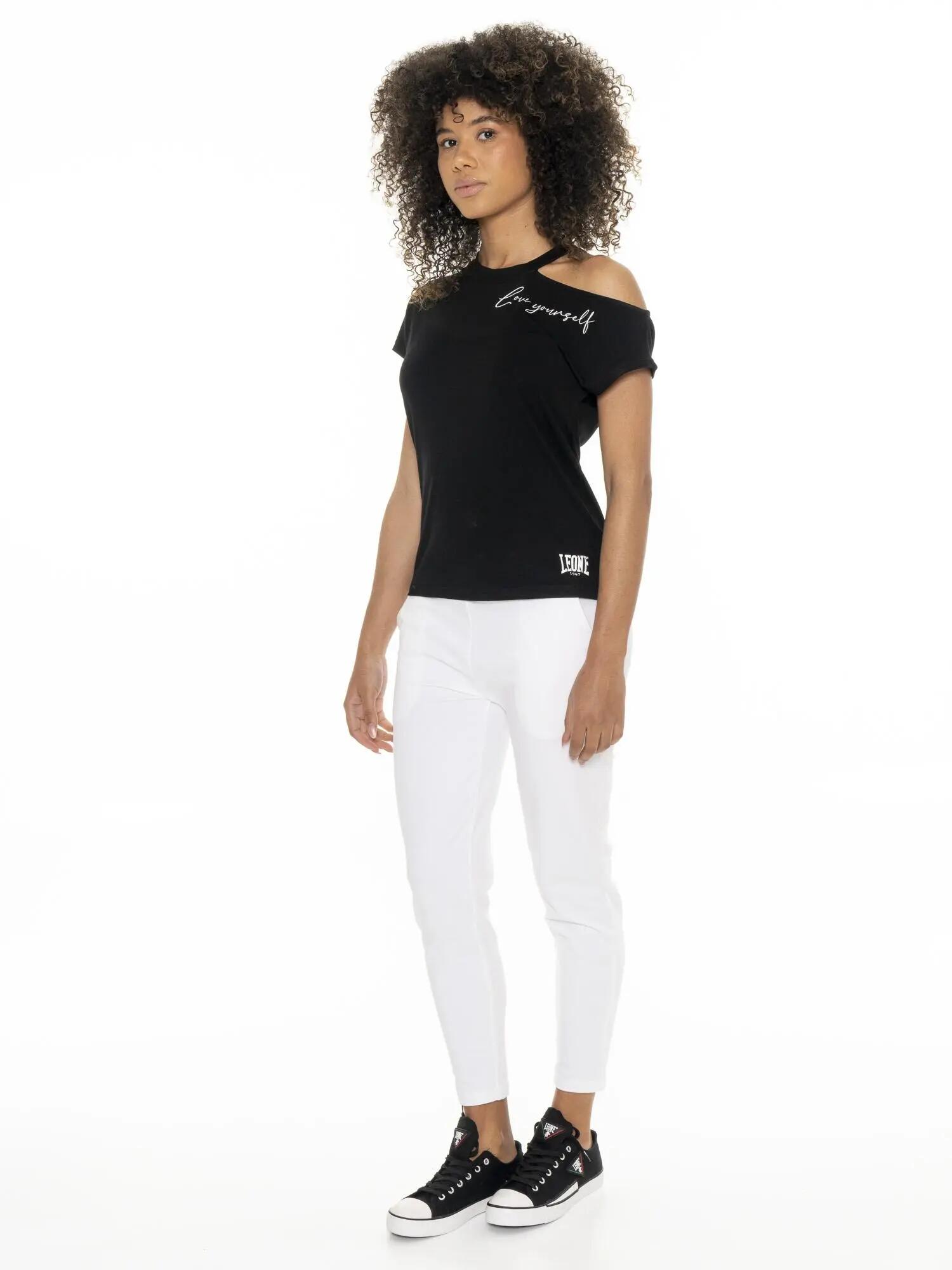 T-shirt asymétrique femme Leone Black'n White 7/7