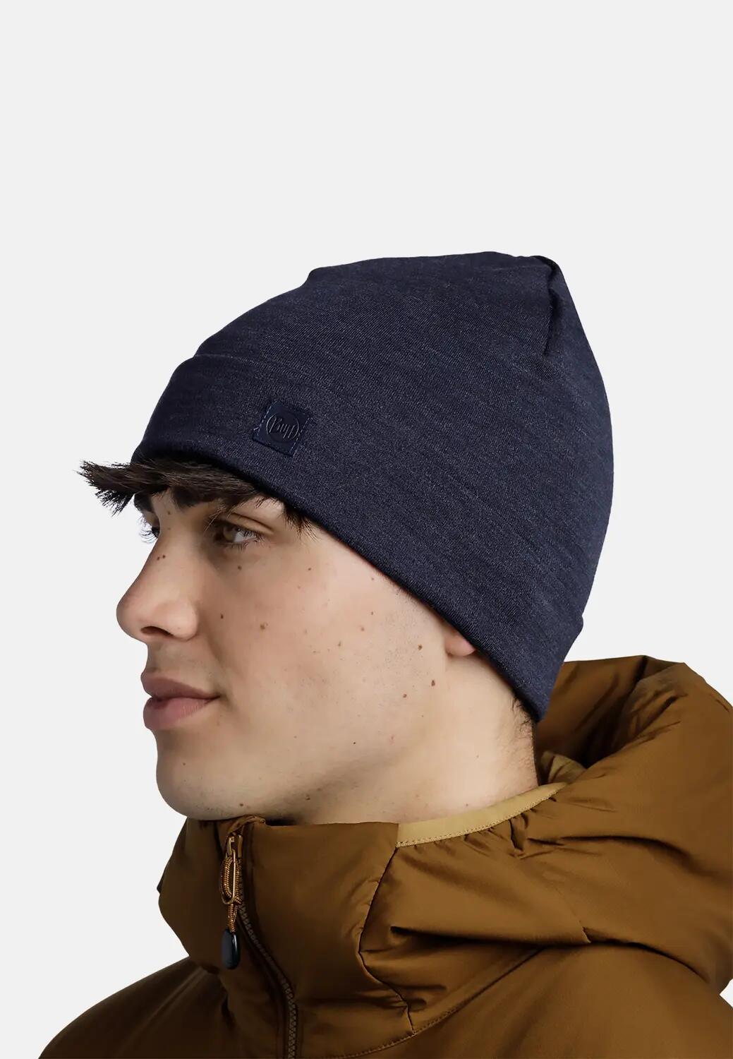 Bonnet Merino Heavyweight Unisex Buff Bleu TAILLE UNIQUE 5/7