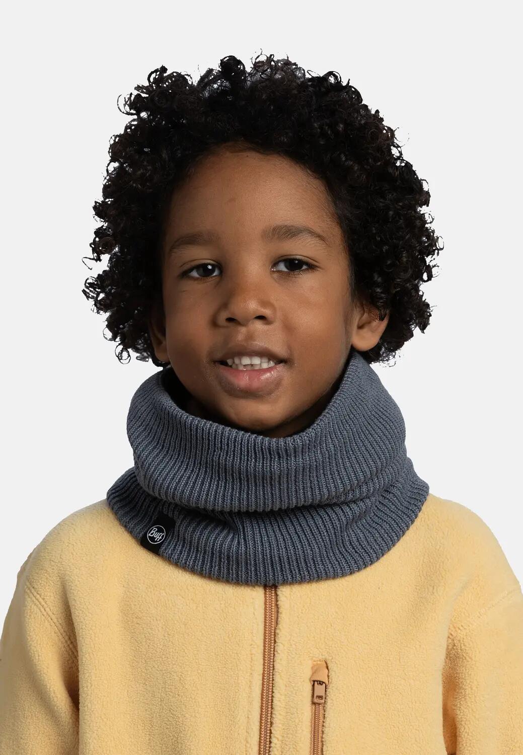 Braga de cuello Knitted & Fleece Unisex Buff Gris ÚNICA 3/5