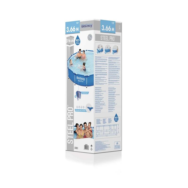 Bestway Steel Pro Gölgelikli Prefabrik Havuz Seti 366x76 cm 56706 BW603
