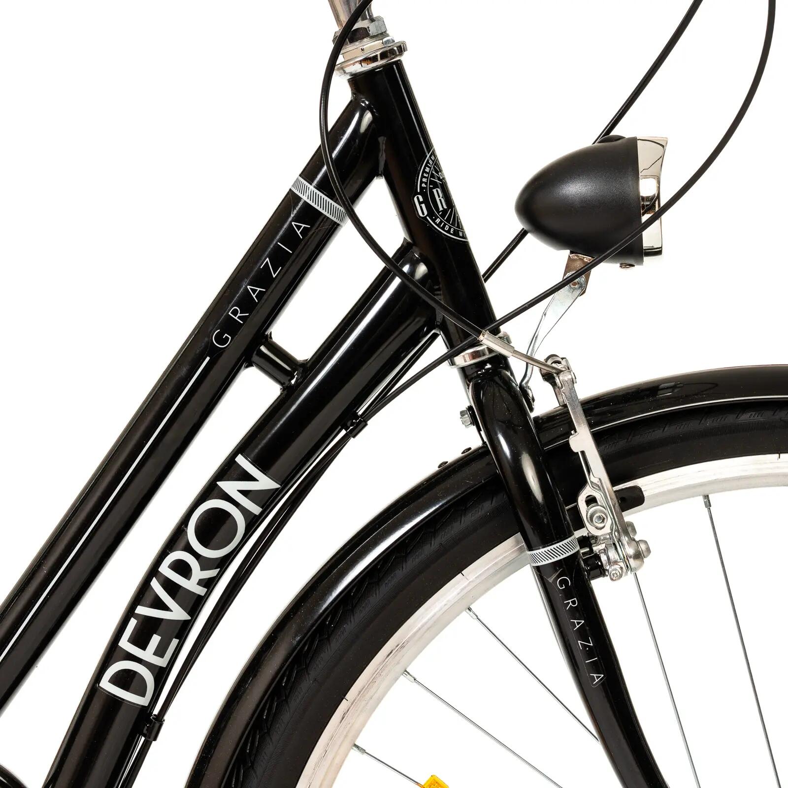 Bicicletta da città Devron Grazia 6s Retro - 28 pollici, L, nera 11/11