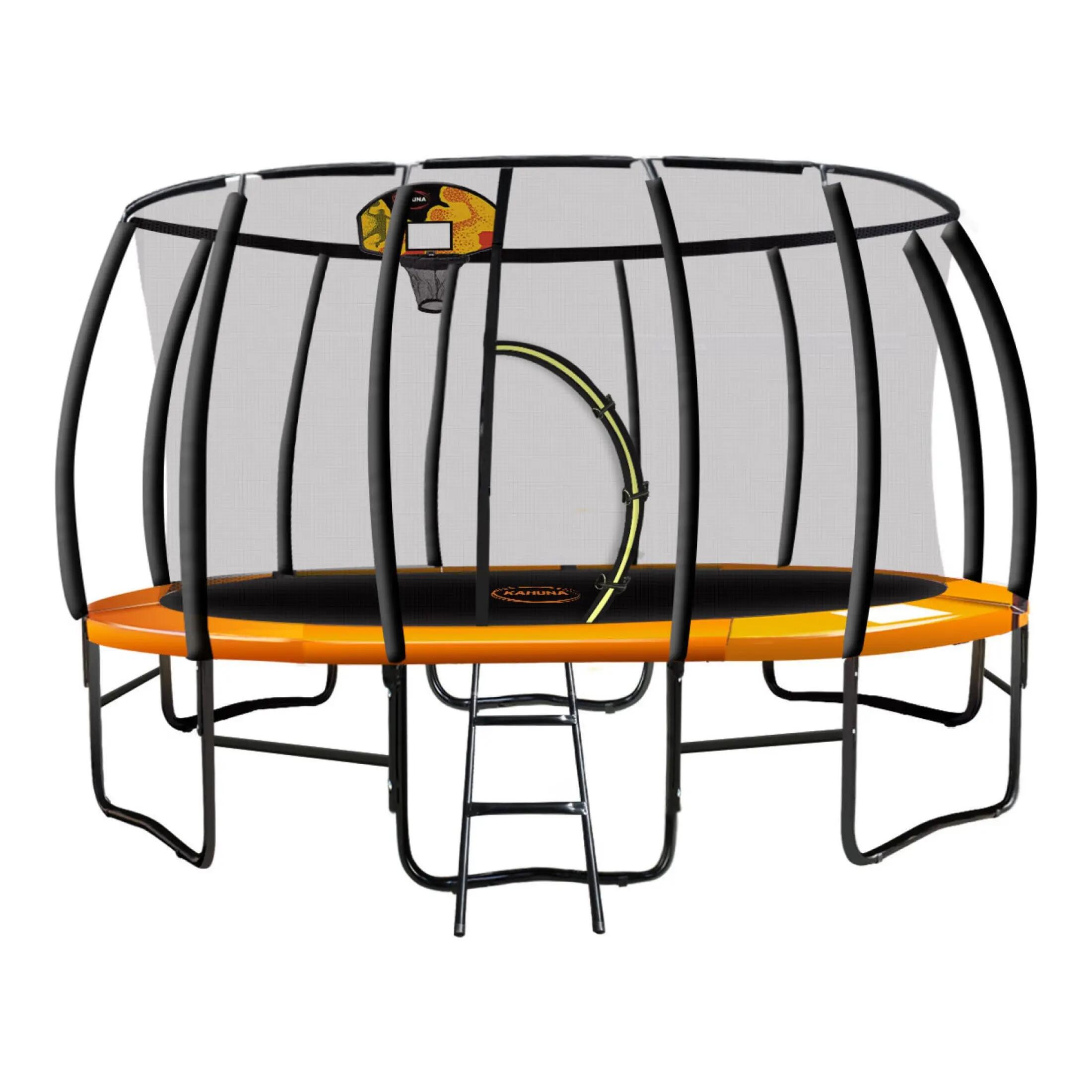 Kahuna Trampoline with Basketball Set