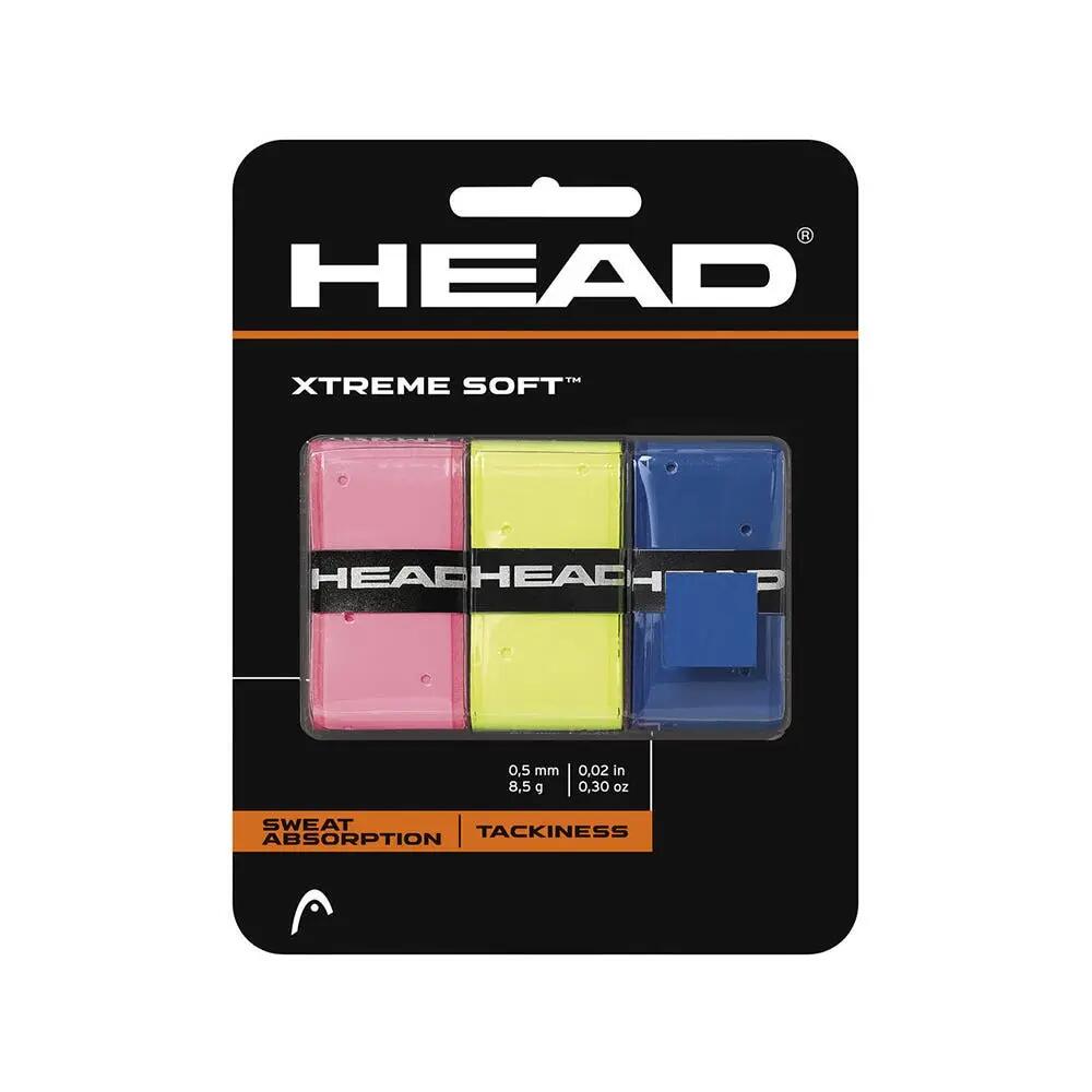 Blister 3 Pcs. Overgrip Head Xtremesoft Multicolor