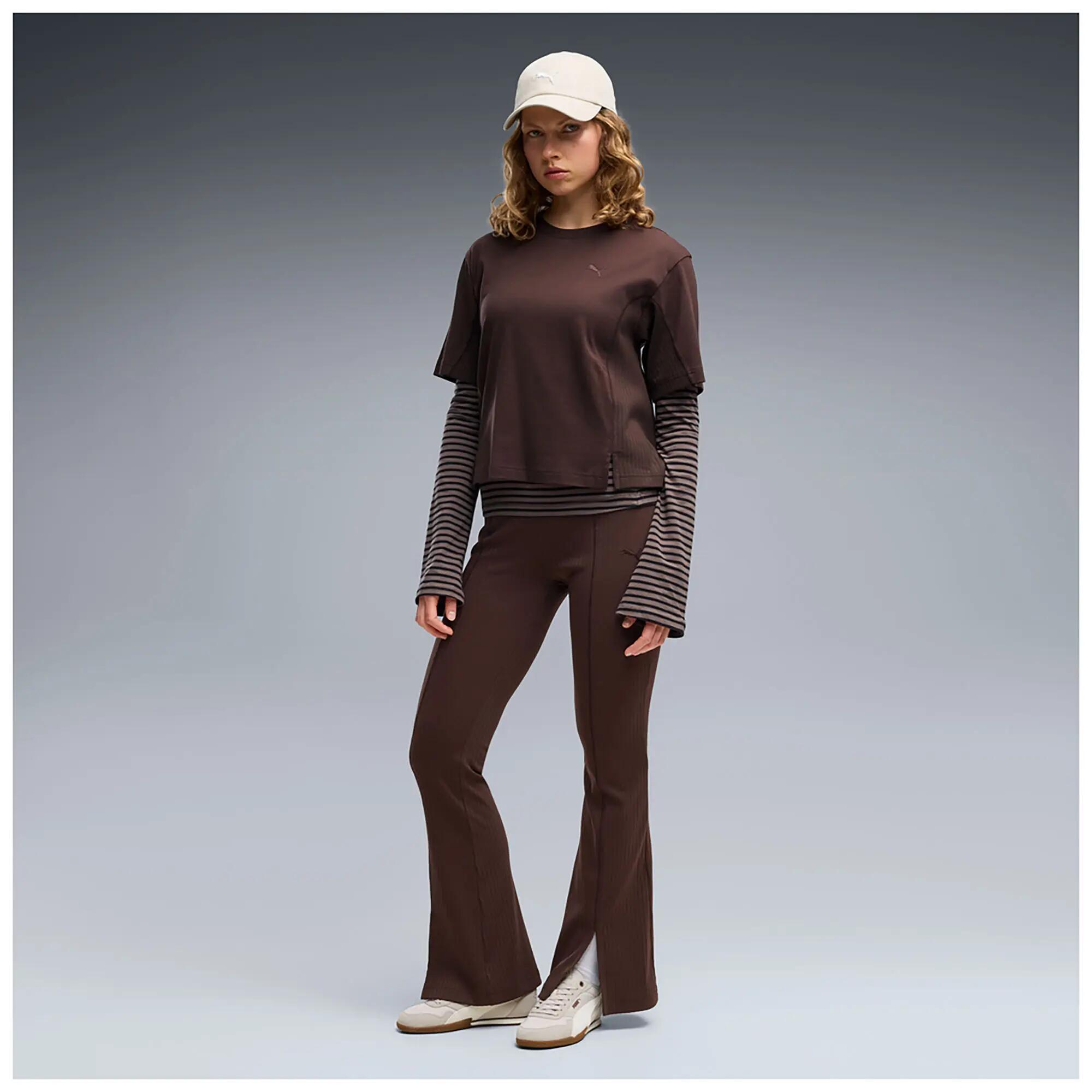 Leggings Puma Her Rib Flared Leggings Femme 2/4