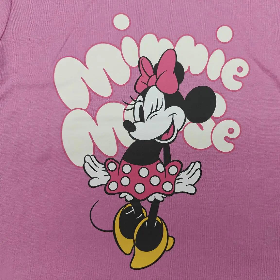 Schlafanzug Kurz Kinder Minnie Zweiteilig aus Baumwolle Rosa 5/5