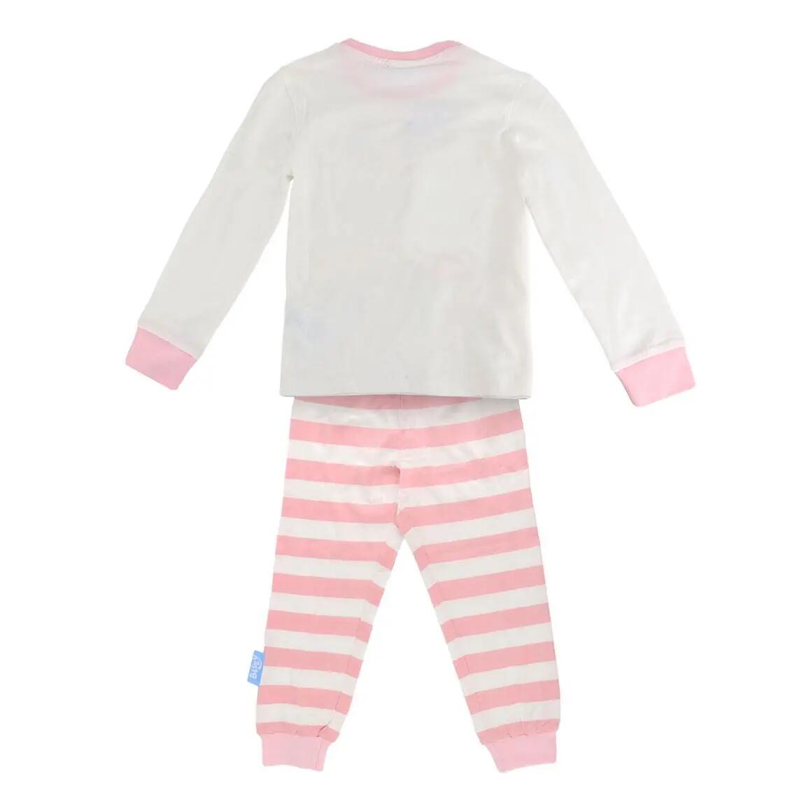 Pijama Largo Infantil Bluey de Dos Piezas de Algodón Beige 2/4