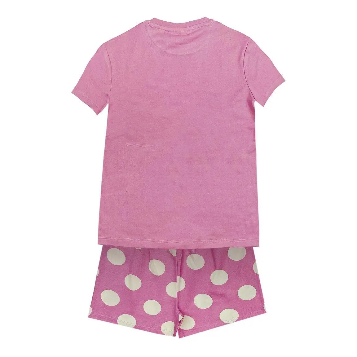 Schlafanzug Kurz Kinder Minnie Zweiteilig aus Baumwolle Rosa 2/5