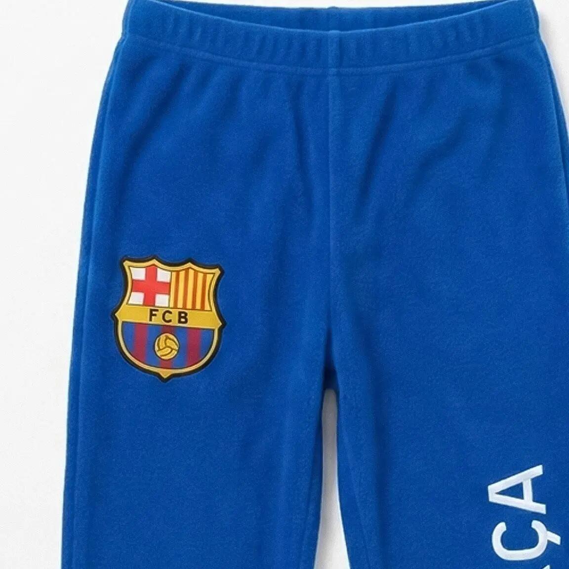 Pyjama Lang Kinder FC Barcelona Tweedelig van Polyester Blauw 3/6