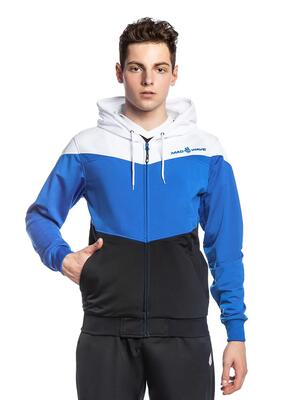 Mad wave pro track jacket - wit / blauw / zwart