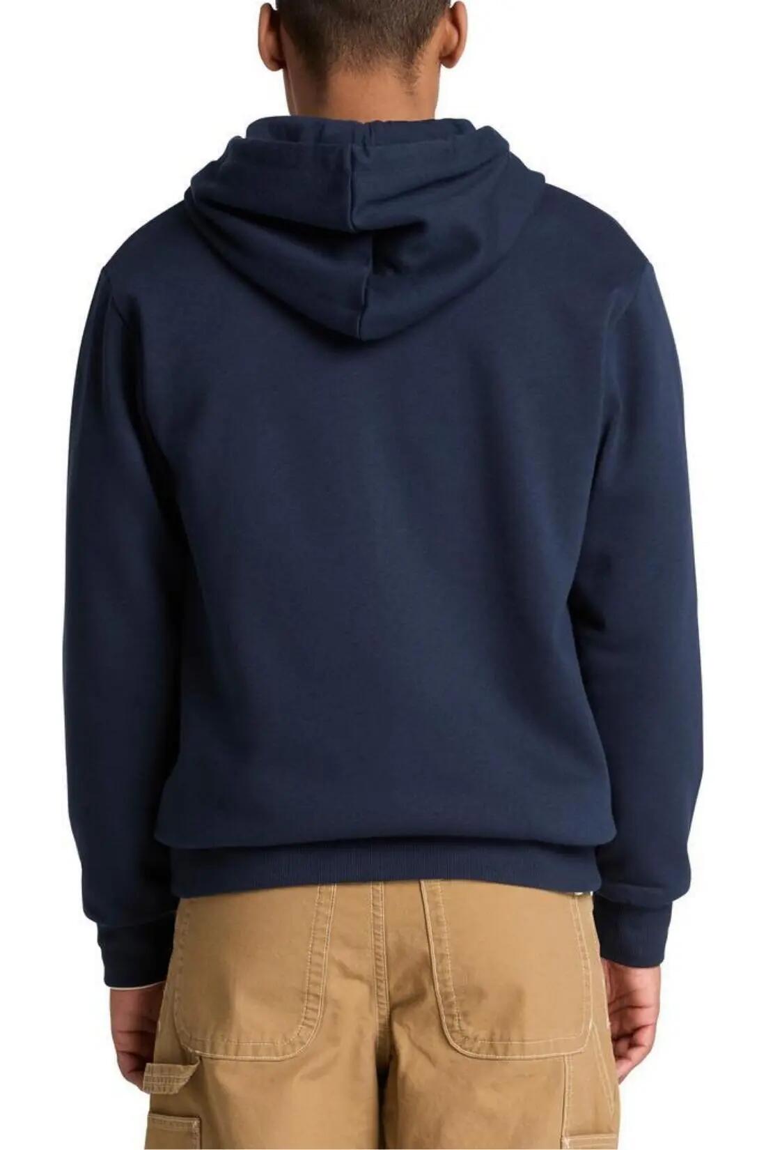 Felpa con zip - Uomo - Cappuccio, regular - blu scuro 3/3
