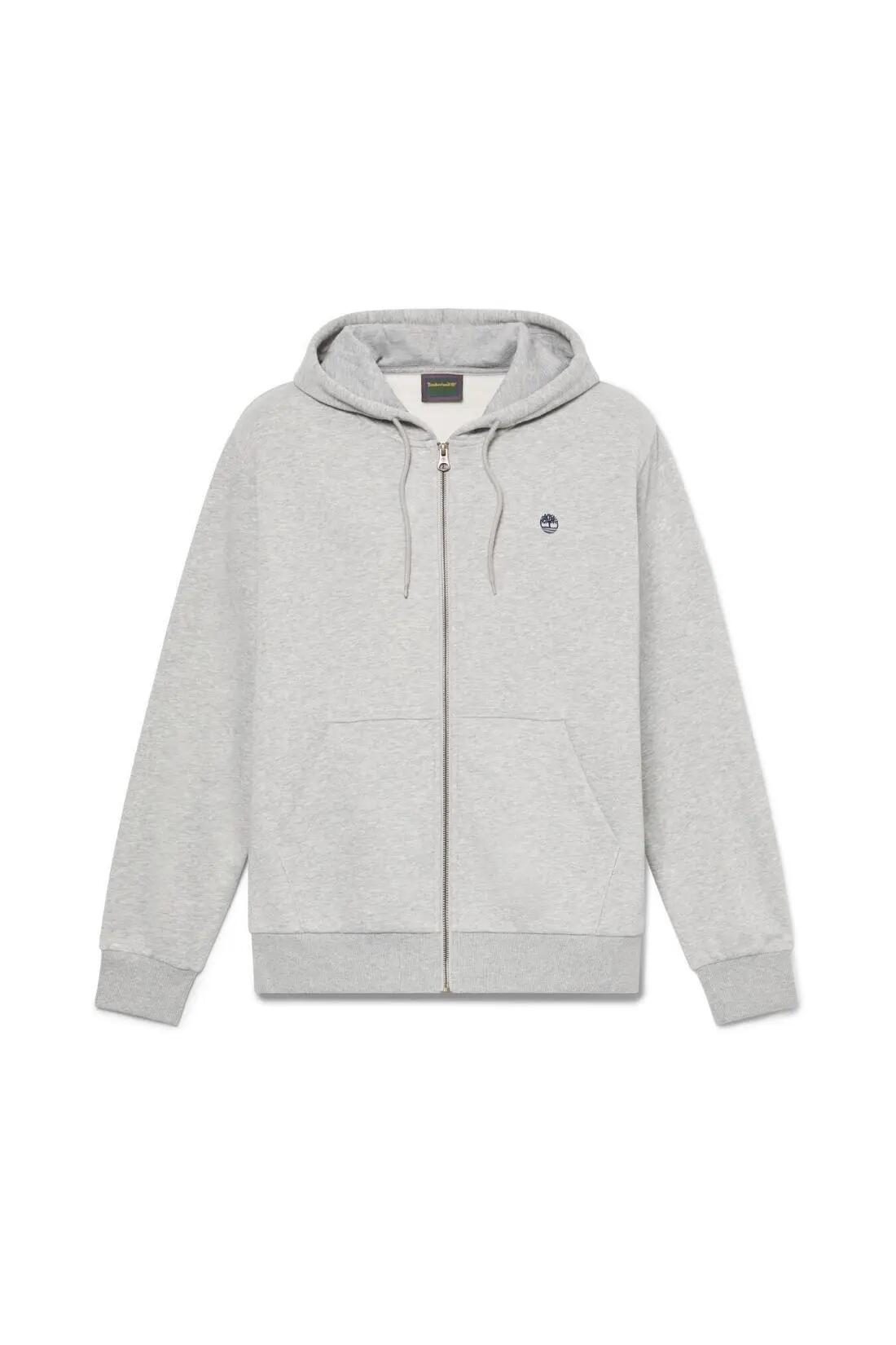 Sweat zippé - Homme - Capuche et poches - Gris 2/3