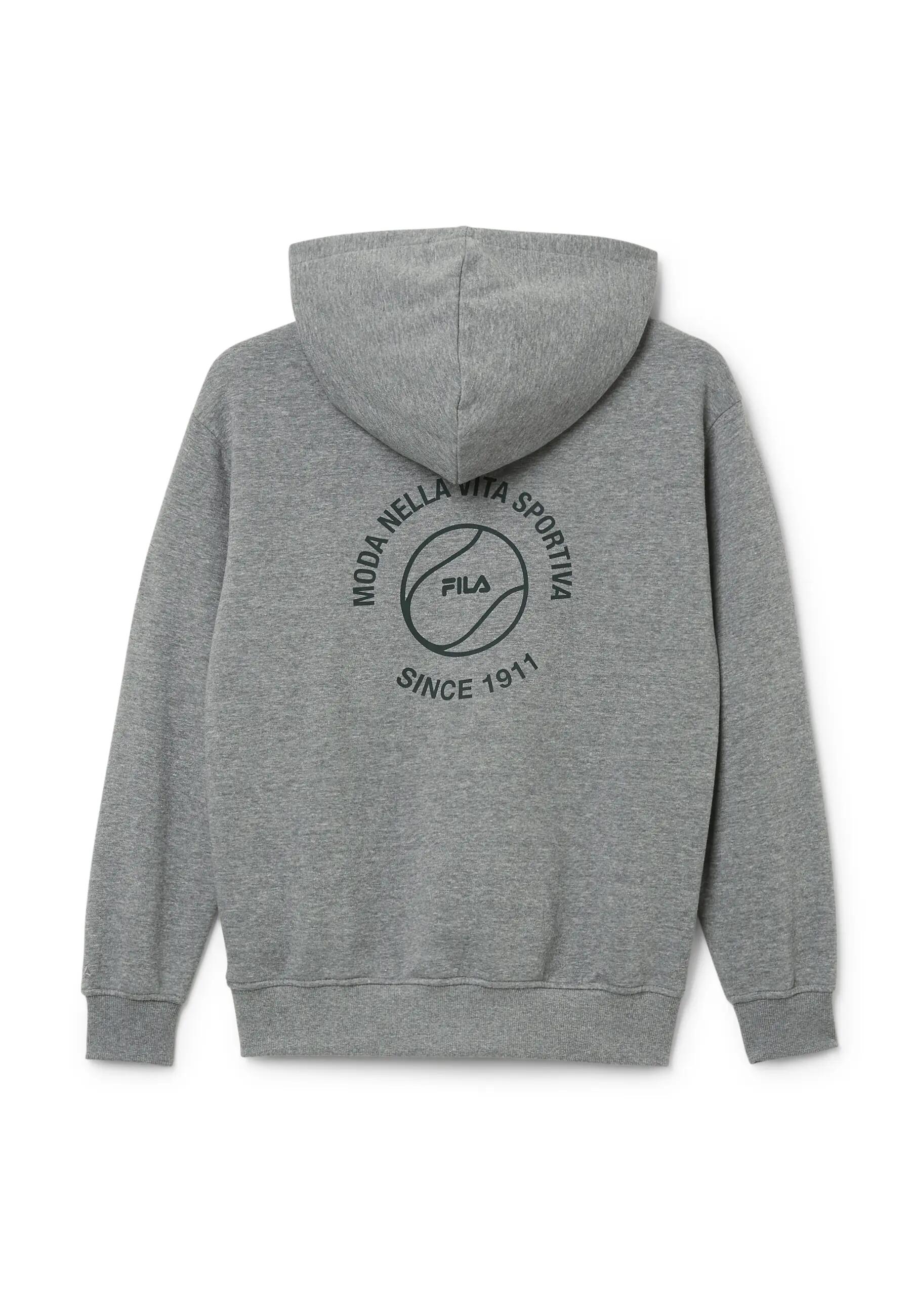 ANDALO relaxed graphic brushed hoodie 3/3