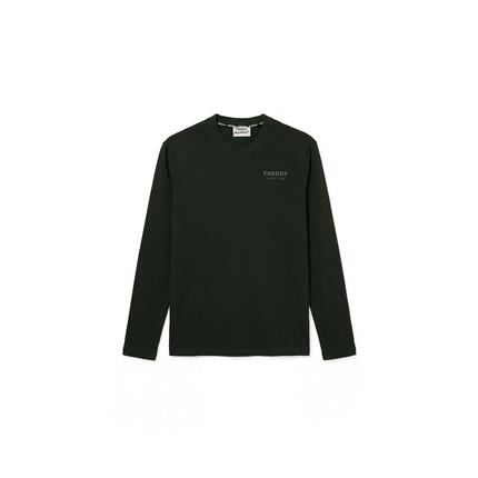 T-shirt à manches longues pour hommes coupe classique en coton