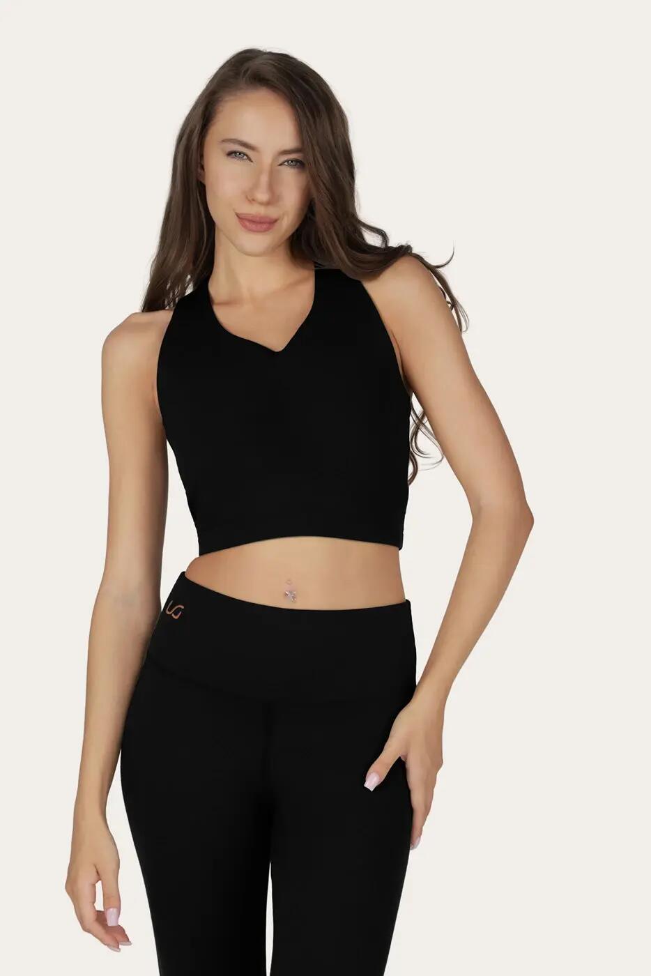 Brassière de yoga et pilates Aina - Noir Onyx 2/6