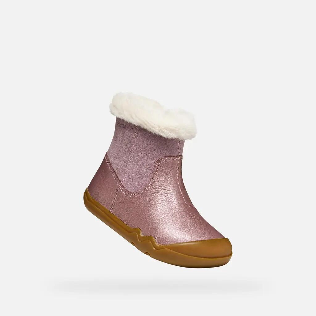 Bottines Bébé Fille B STEPPIEUP GIRL Prune Clair 6/7