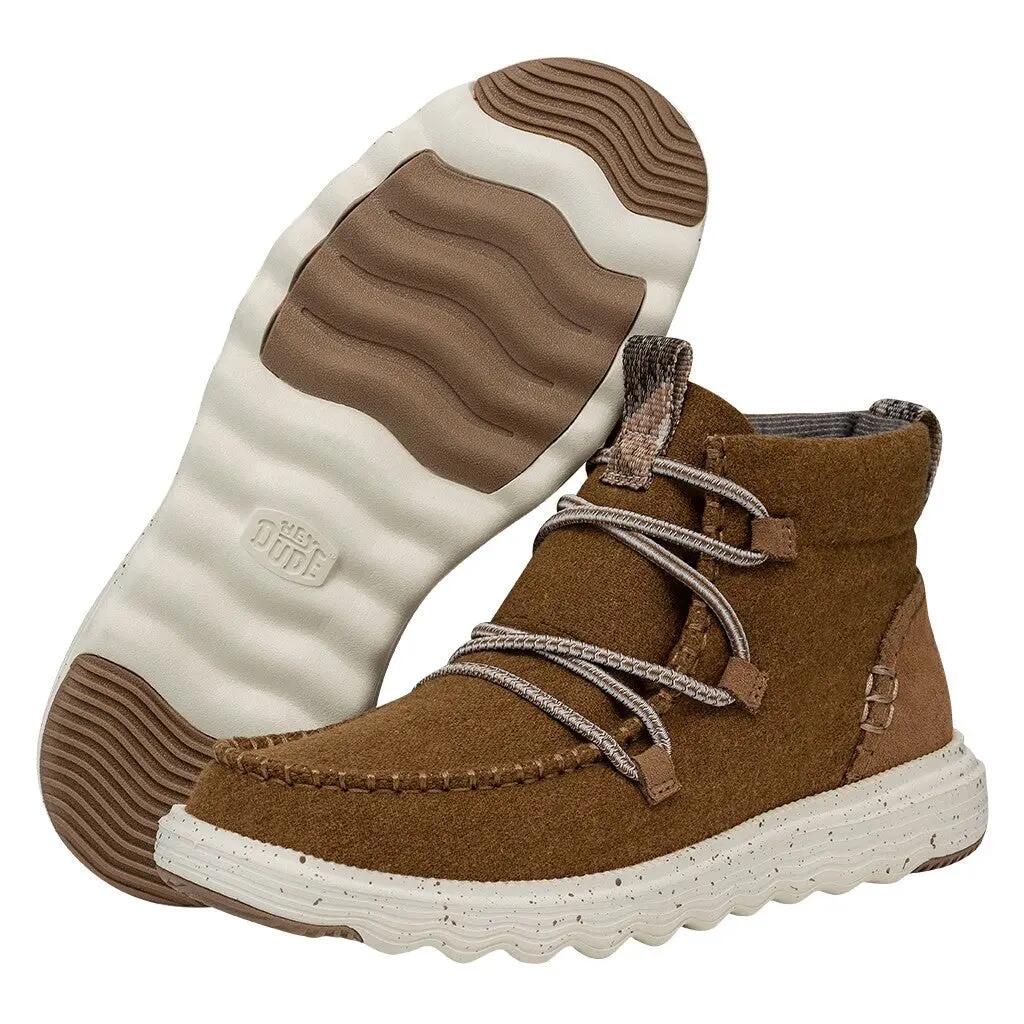 Calzado - Casual - Mujer - Botas ligeras de lana Reyes - Marrón cobre. 4/5