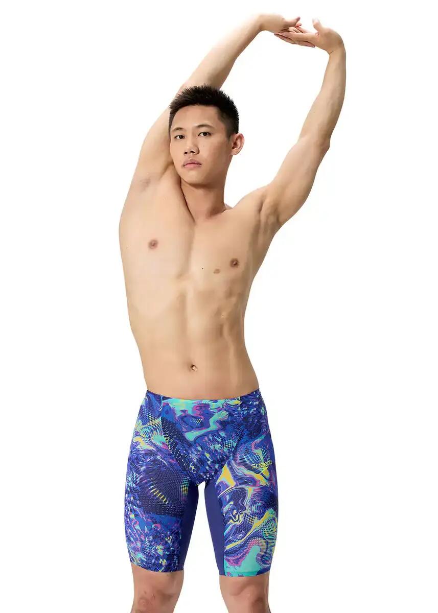 Speedo Fastskin LZR Pure Valor 2.0 High Waisted Jammer - Navy / Multi - 30 1/1