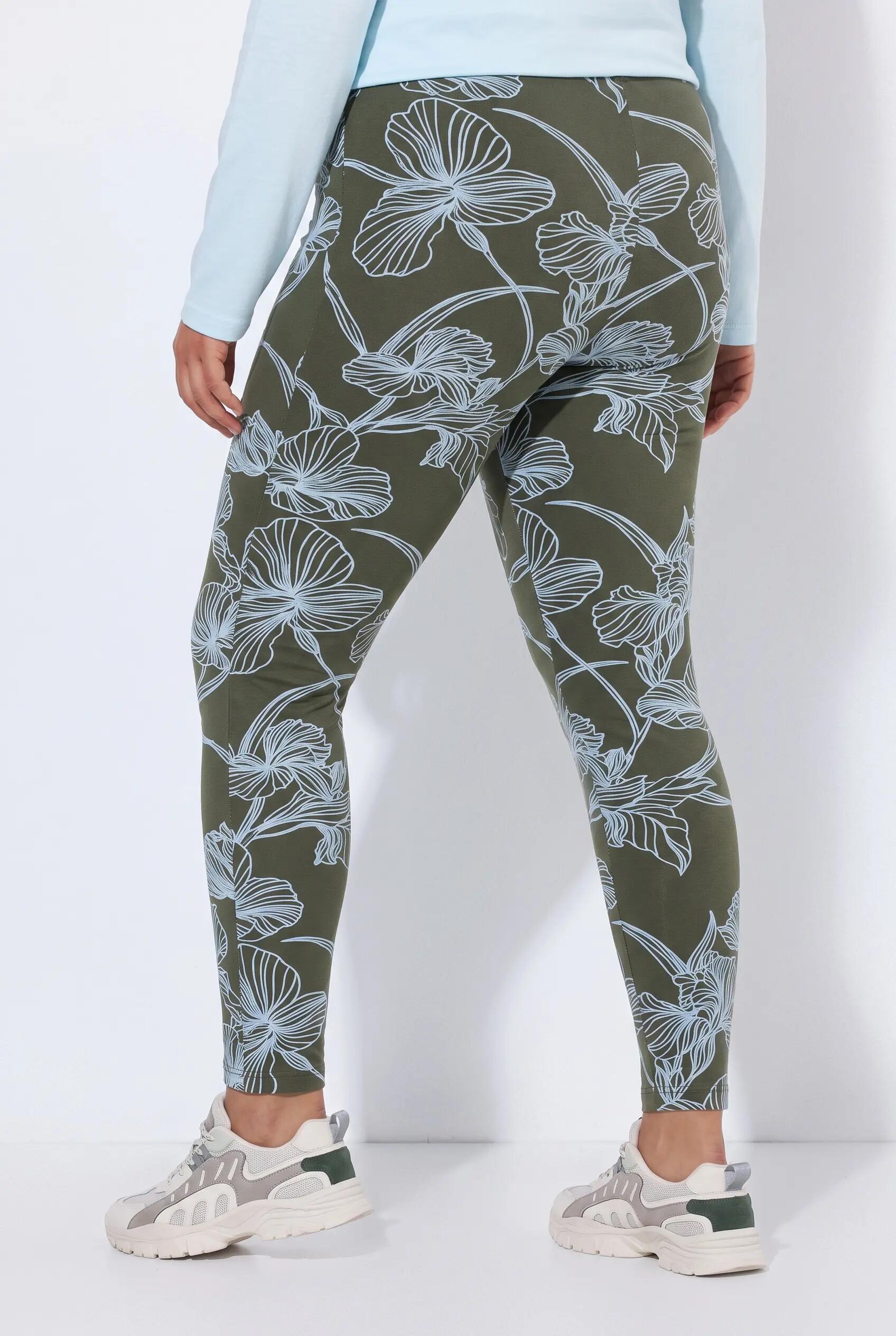 Damen Leggings Blüten Slim Elastikbund 13/13
