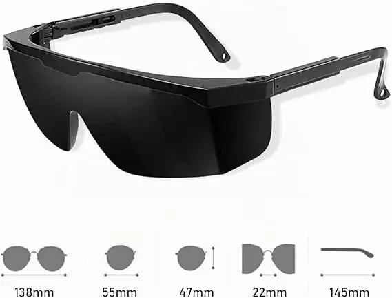 Lunettes de sécurité pour laser et lumière pulsée, 190-2000 nm, à monter 5/7