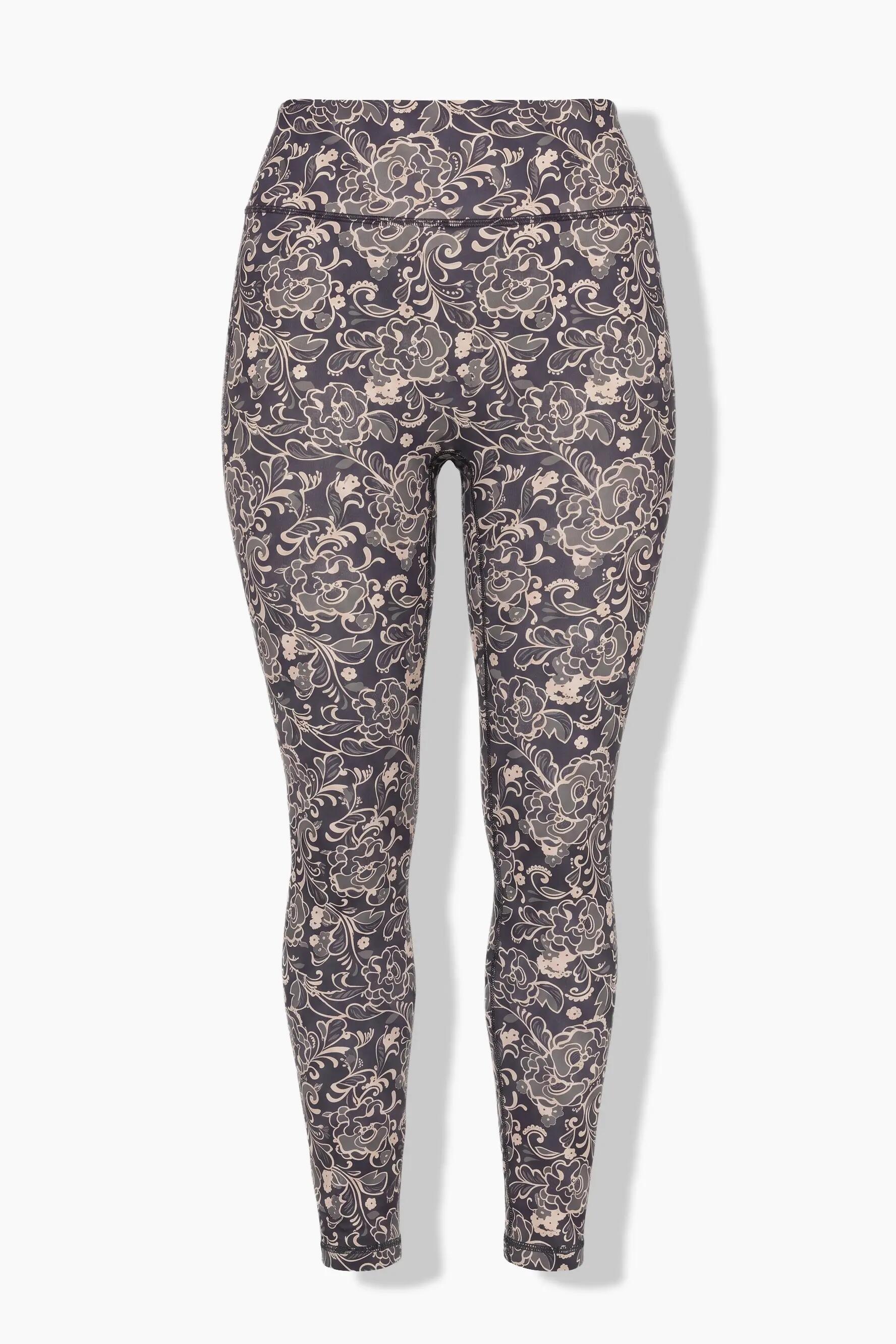 Femme Legging de sport motif floral coupe Slim Fit et taille élastique 6/6