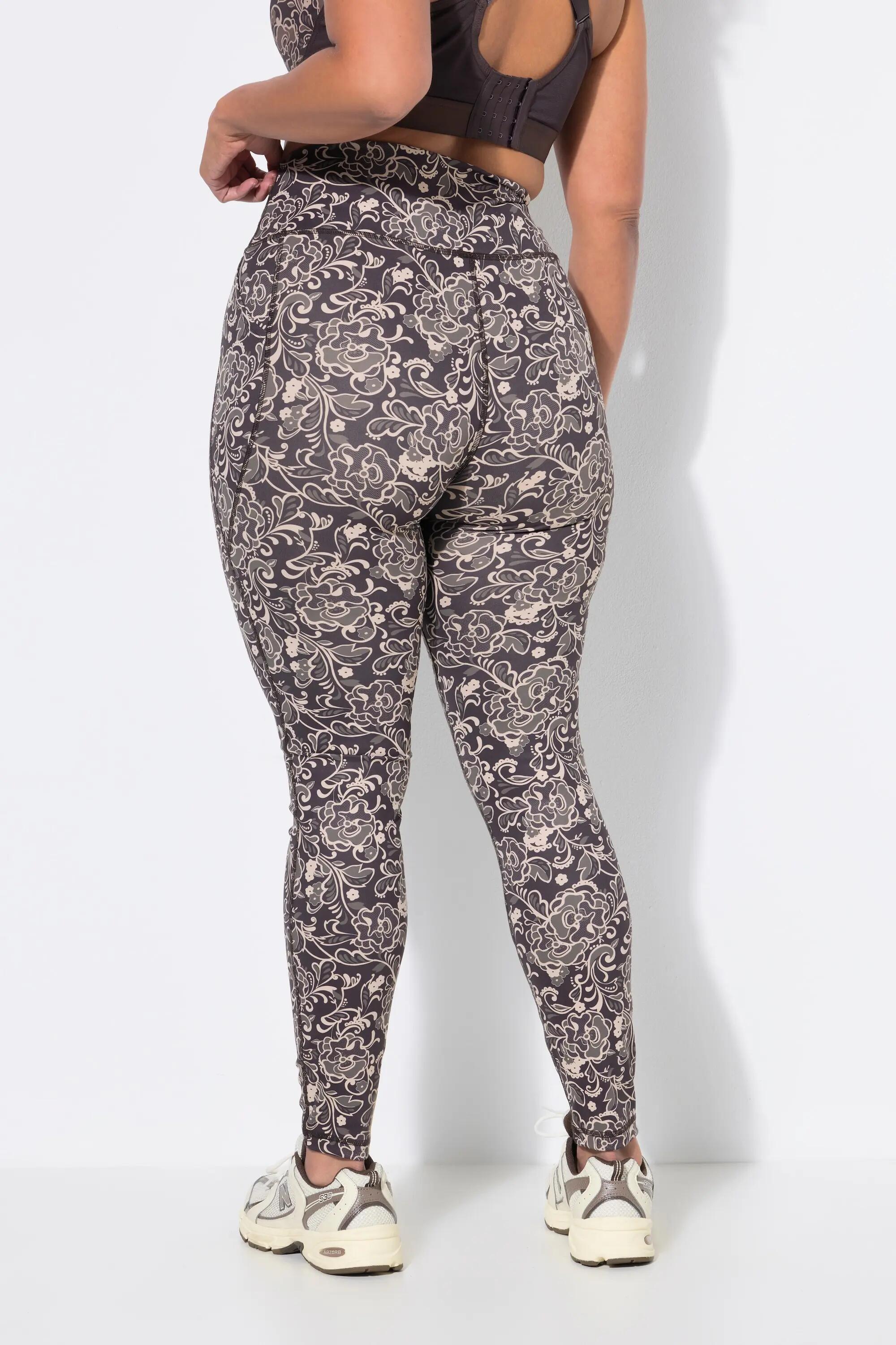 Femme Legging de sport motif floral coupe Slim Fit et taille élastique 2/6