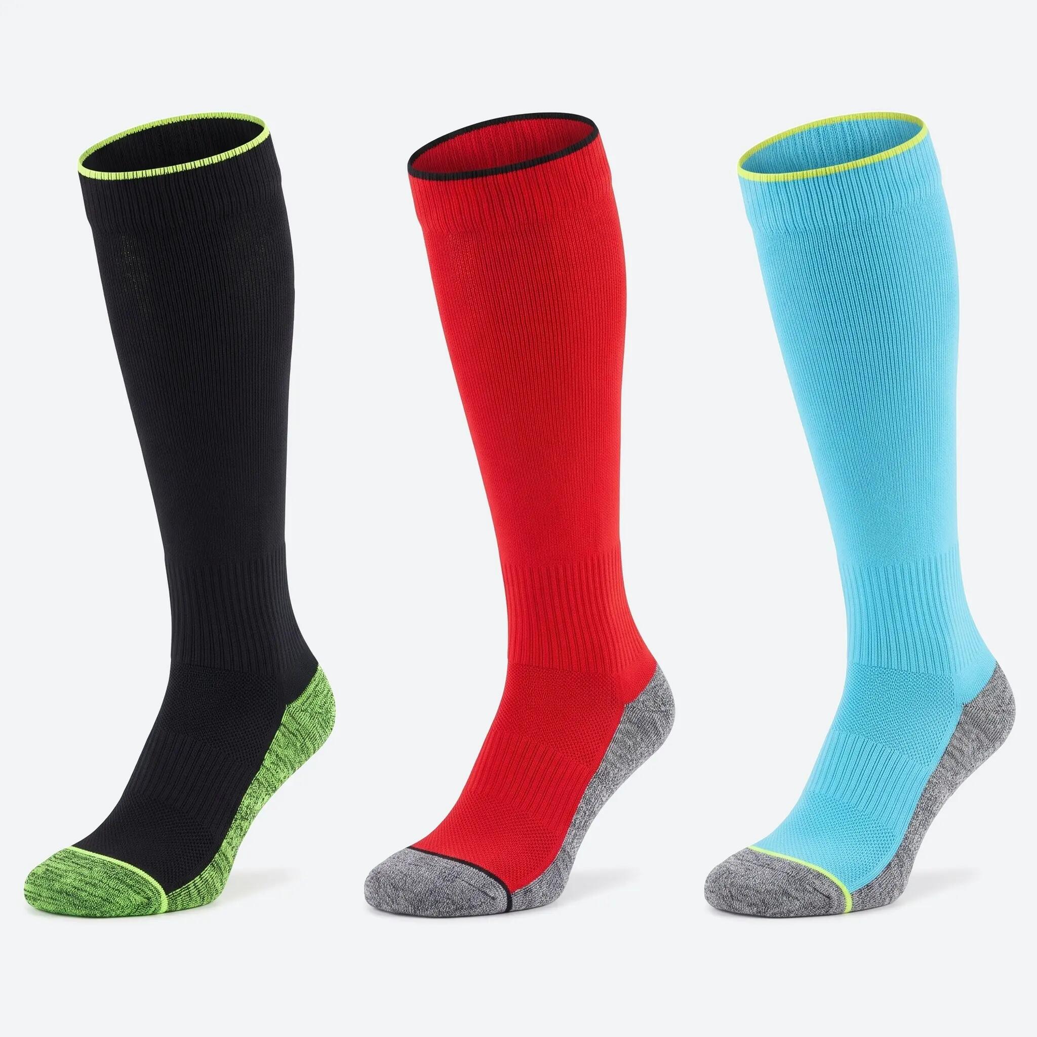 Kompressionssocken kniehoch 2er Pack, Laufsocken mit verstärkter Ferse 8/10