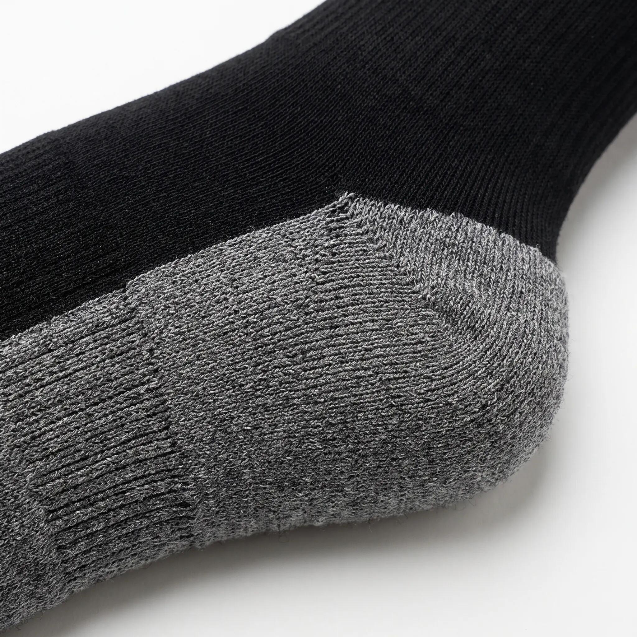 Kompressionssocken kniehoch 2er Pack, Laufsocken mit verstärkter Ferse 4/10