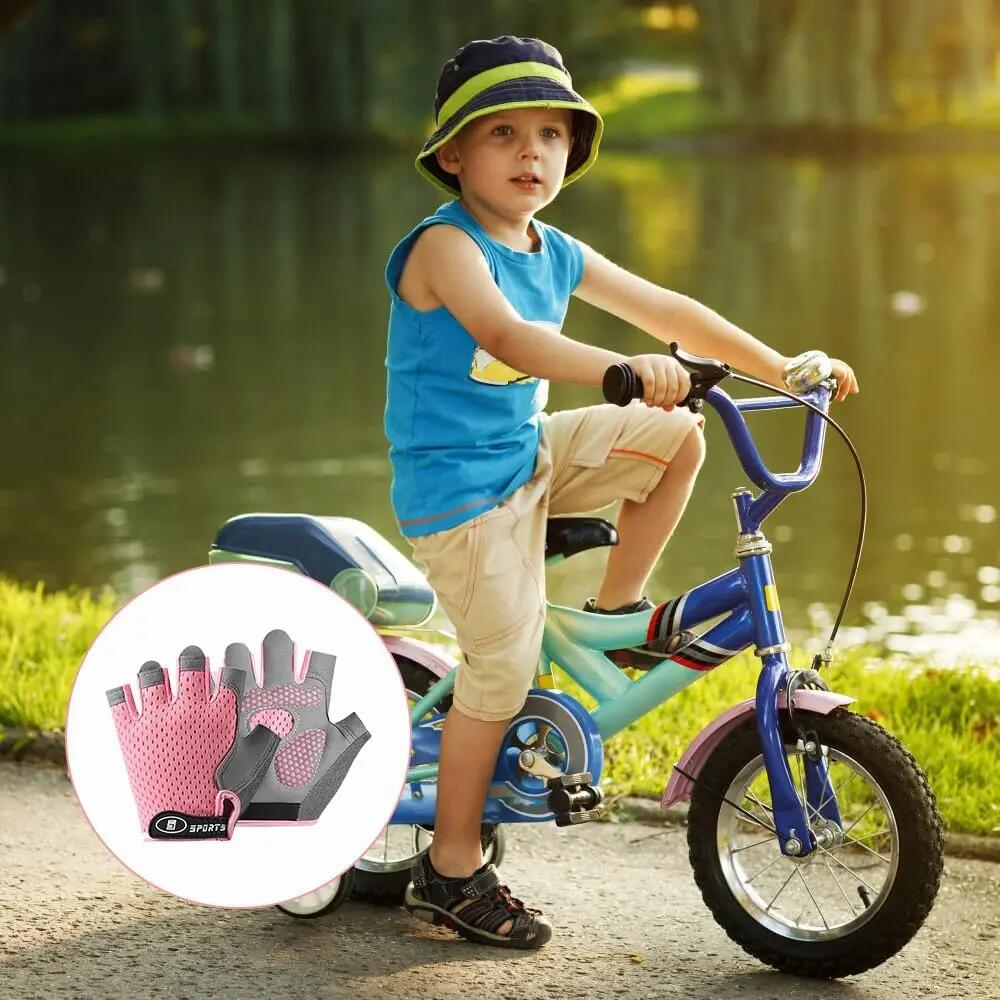 Gants de cyclisme pour enfants de 6 à 12 ans – Gants de sport antidérapants à do 6/6