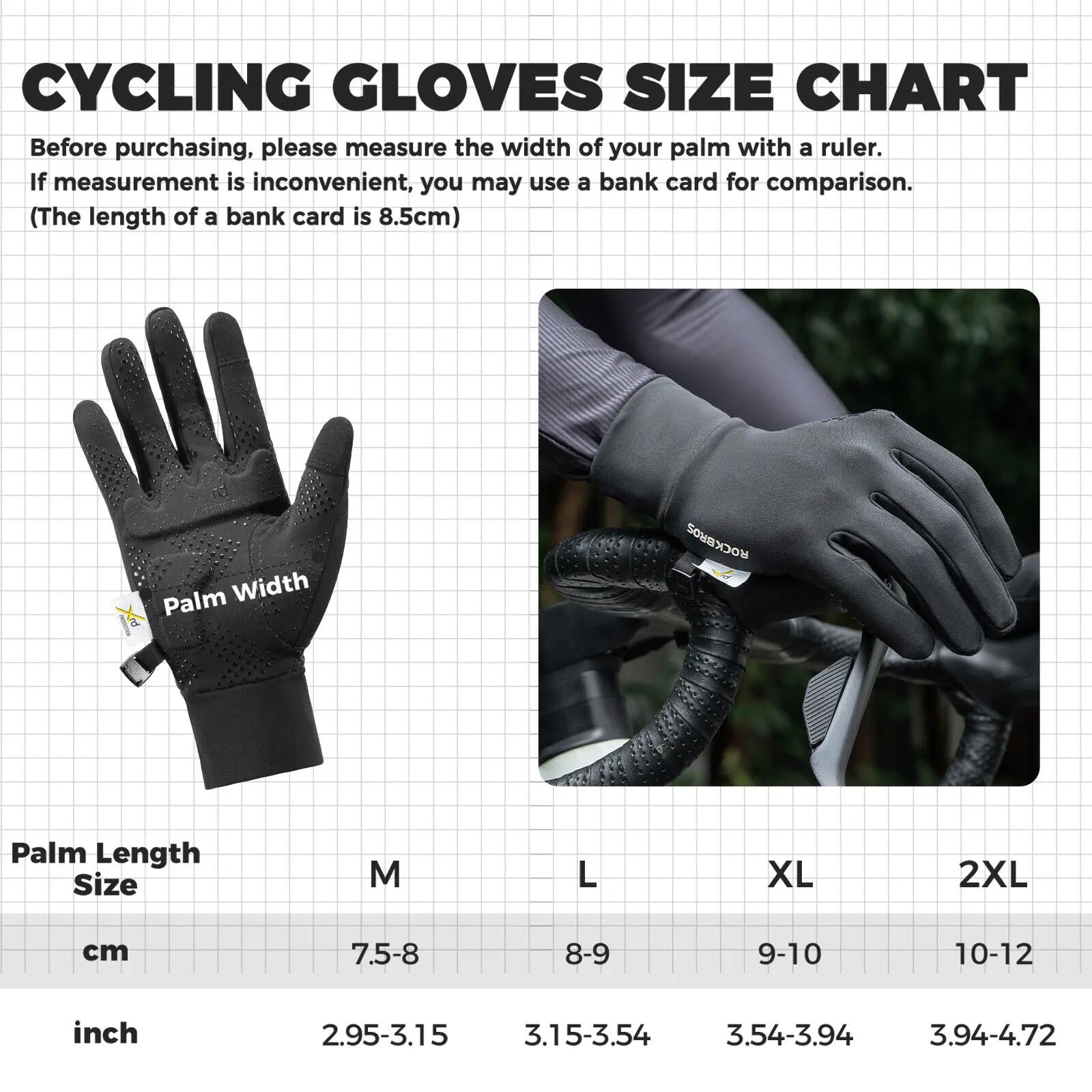 ROCKBROS Winter Fahrradhandschuhe lang 6/6