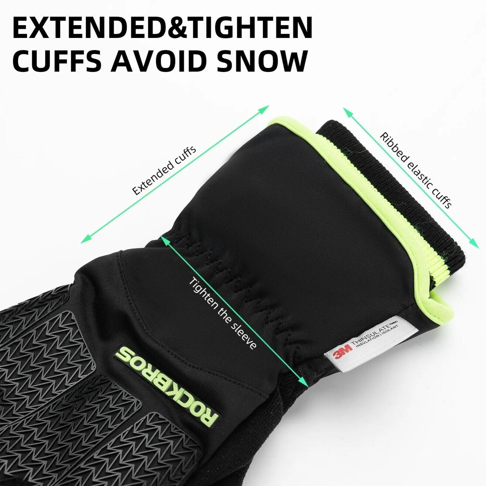 ROCKBROS Gants d'hiver chauds 6/7
