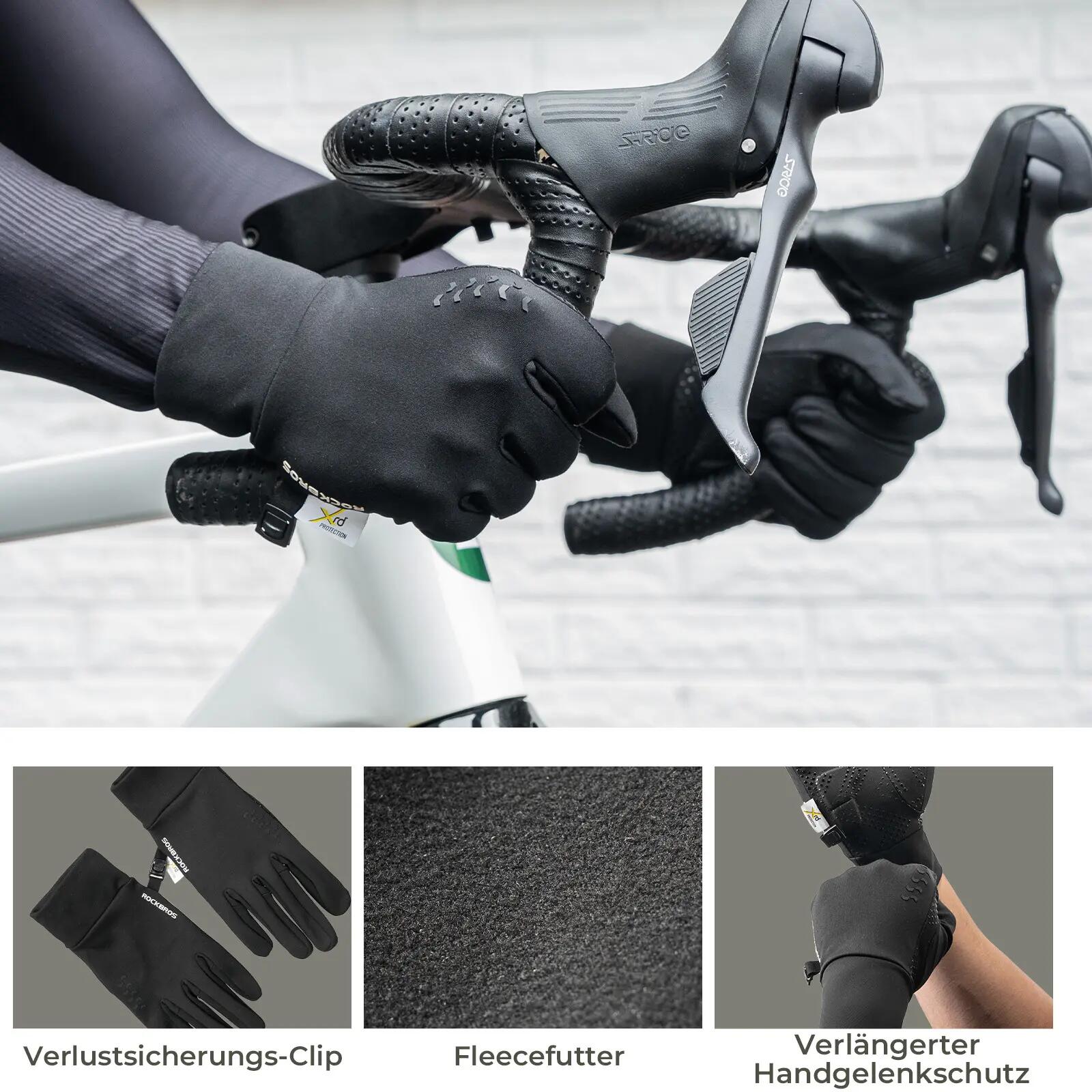 ROCKBROS Winter Fahrradhandschuhe lang 4/6
